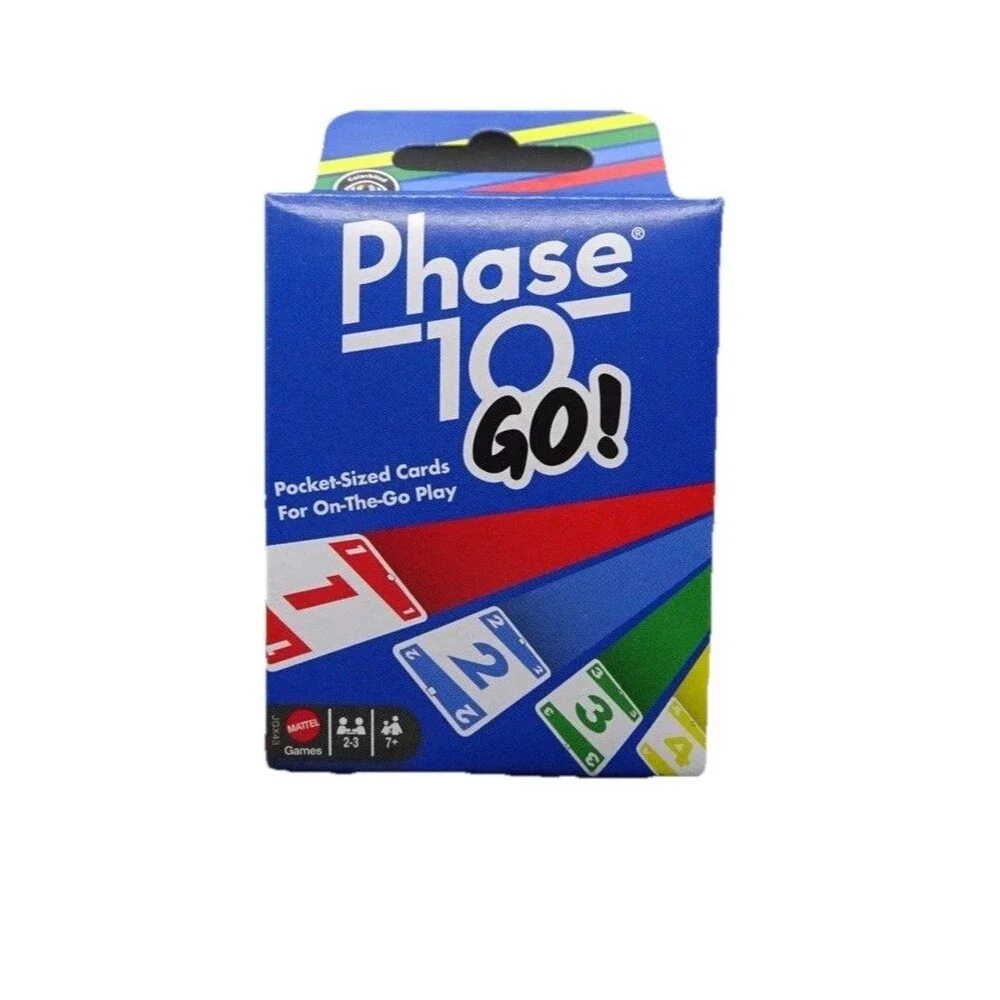 Mattel Pocket Size Card Phase 10 GO! card game deck, MINI VERSION, New In Box